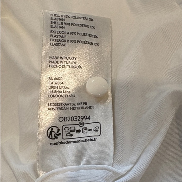 By Anthropologie Cross Neck Halter Top - White - Size Medium - Picture 10 of 13